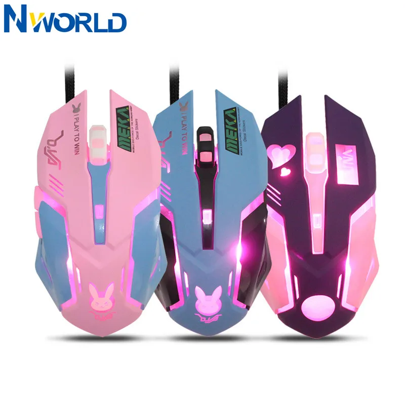Pc Gaming Pink - Mouse da Gaming OW con 6