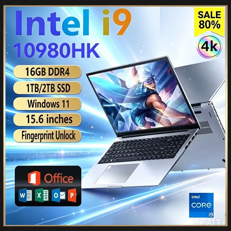 Pc Gaming Intel - Laptop portatile da 15,6 pollici, processore