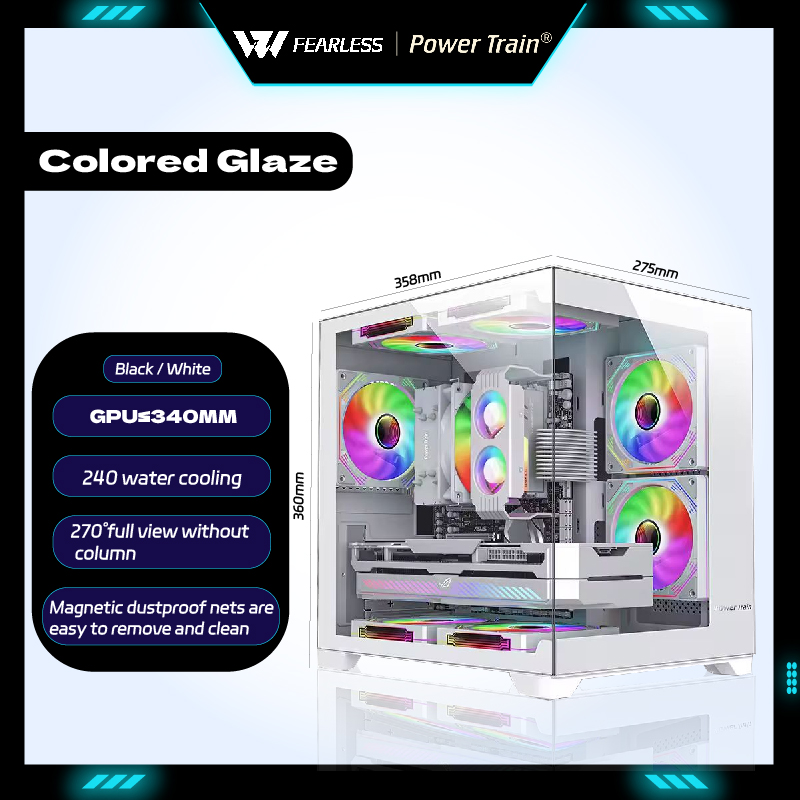 Power Train Colored Glaze MATX - Pc Gaming Liquid recensione e prezzo